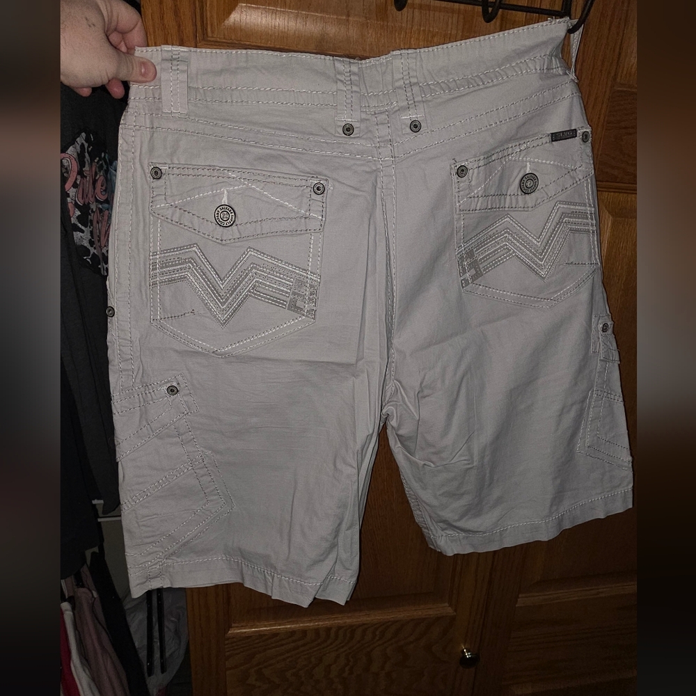 SALVAGE Men's Casual Cargo Shorts - Light Gray